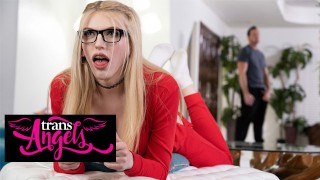 Trans Angels Pierce Paris Puts His Big Dick In Izzy Wilde’s Mouth While She’s Playing Video Games